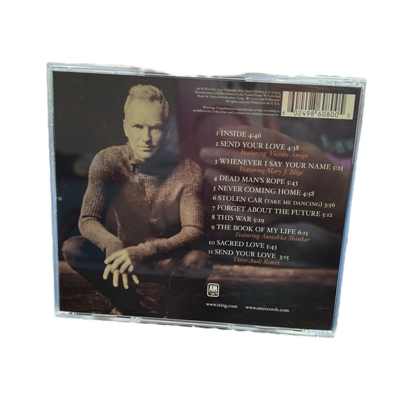 Sacred Love by Sting (CD, Sep-2003, A&M (USA)).
Excellent Condition B10 - Picture 2 of 3